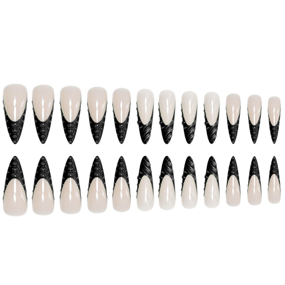 Glamorous Stiletto Nail Extensions Bowlift