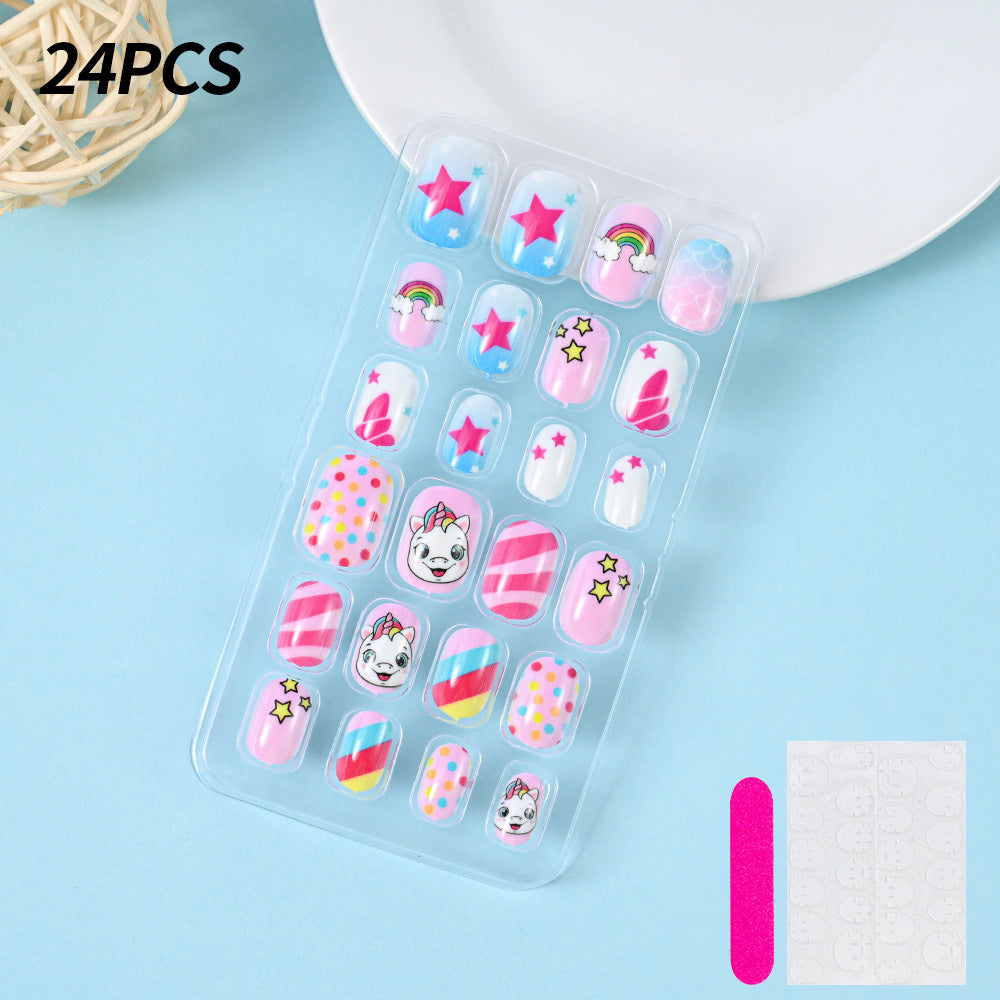 Themed Summer Beach Nail Art Press-On Nails Bowlift
