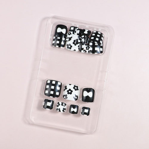 Artistic Floral Press-On Nail Art Set Bowlift