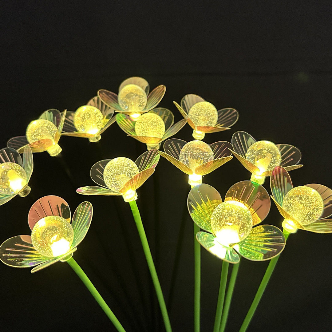 Decorative LED Fiber Optic Flower Stakes Bouquet Bowlift