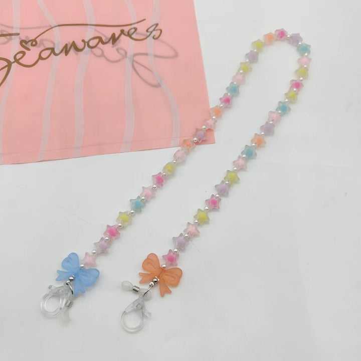 Trendy Glasses Chain with Star Design Bowlift