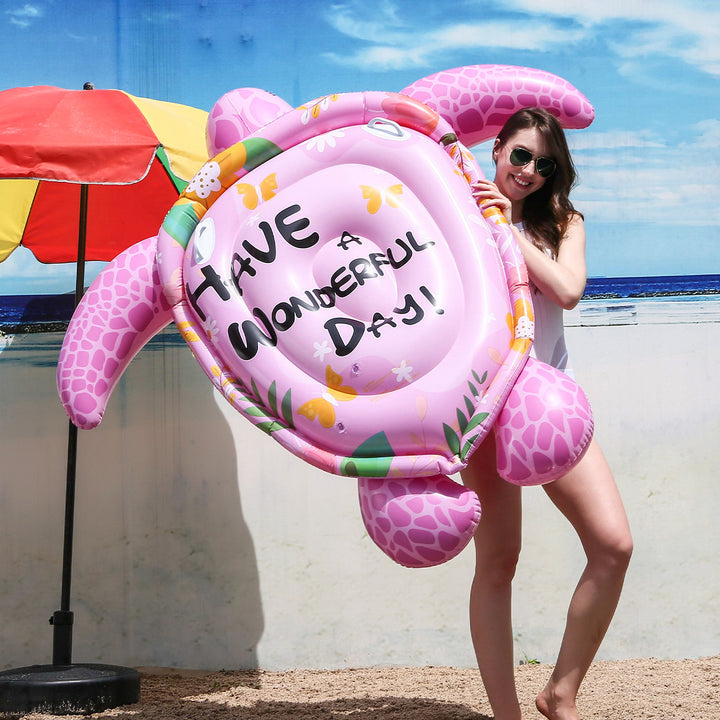 Women Inflatable Sea Turtle-Lounge Bowlift