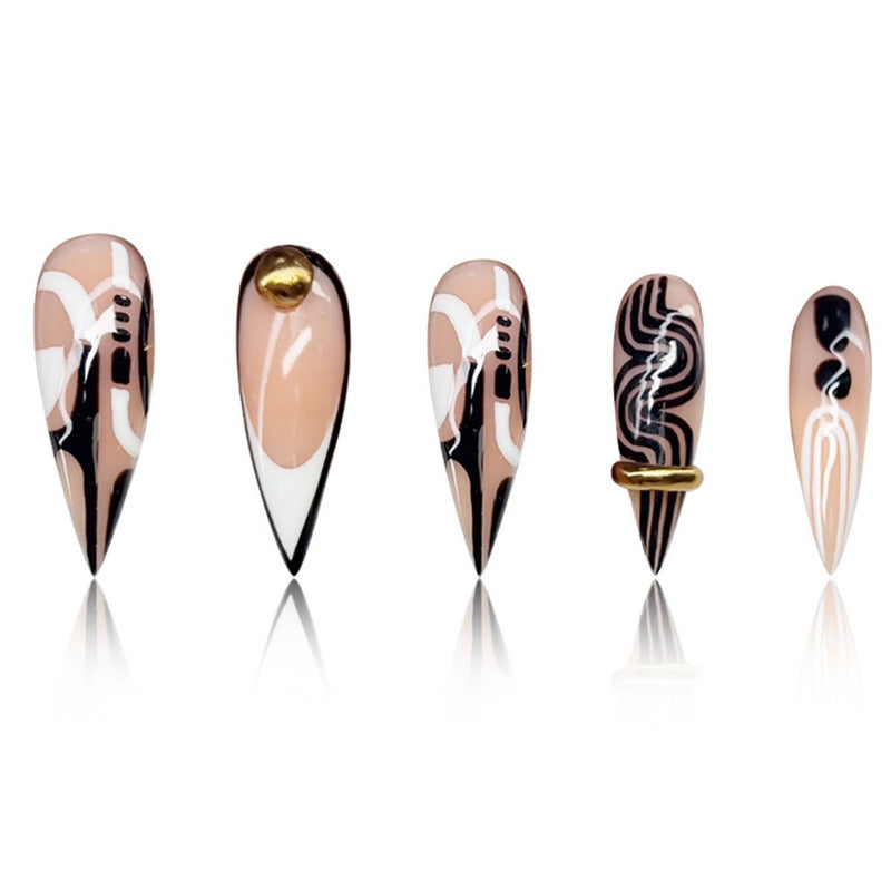 Artistic Stiletto Press-On Nail Enhancements Bowlift