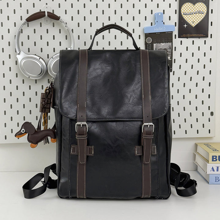 Vintage Leather Rucksack Bowlift