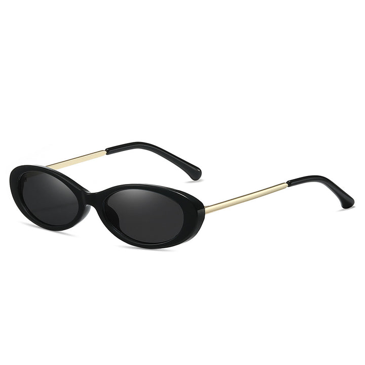 Retro-Inspired Oval Frame Sunglasses Bowlift