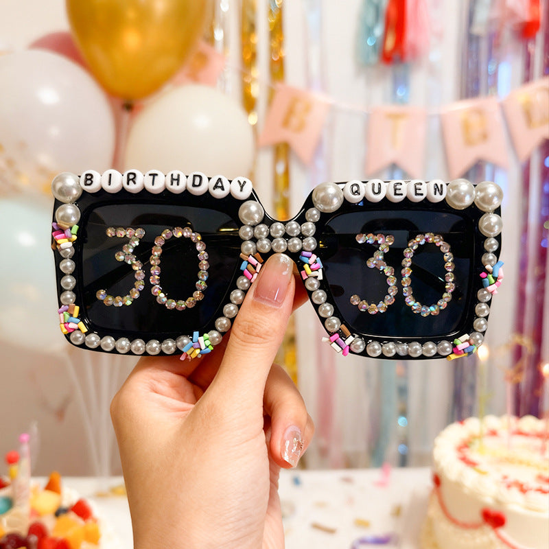 Birthday Celebration Themed Sunglasses Bowlift