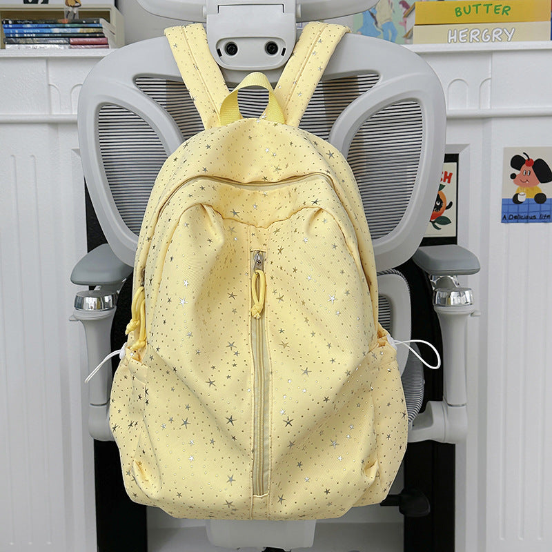 Star-Patterned Lightweight Backpack Bowlift