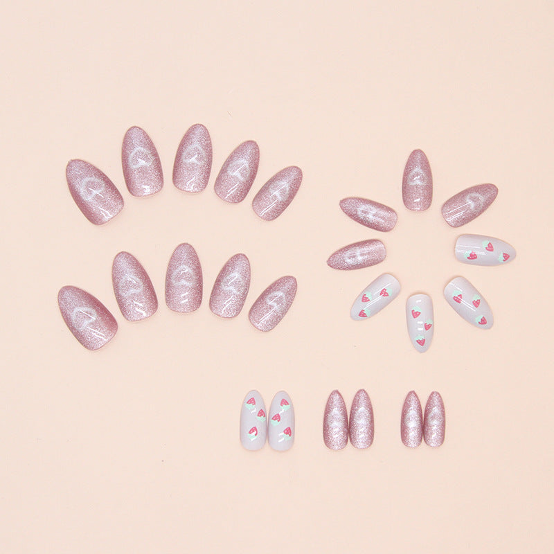 Strawberry Floral Nail Art Set Bowlift