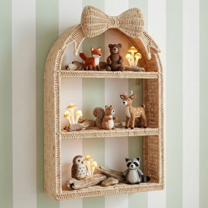 Basket shelf with bow motif Bowlift