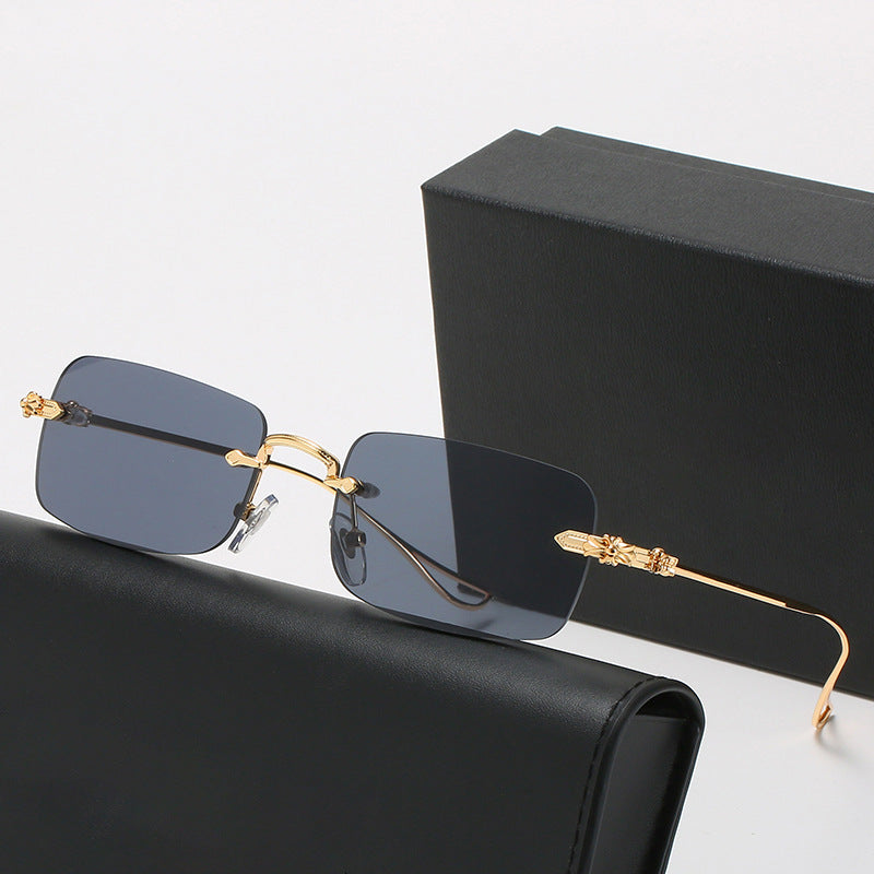 Ladies fashionable correction glasses with elegant square frame and decorated temples Bowlift