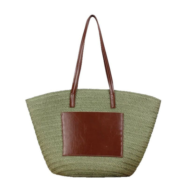 Beach bag with integrated leather pouch Bowlift