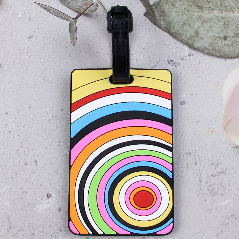 Geometric Pattern Luggage Tag Bowlift