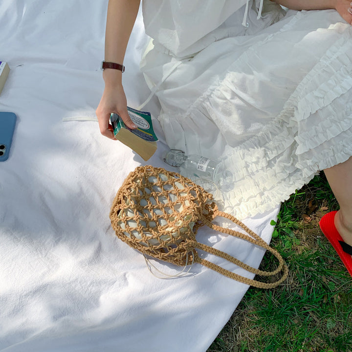 Stylish Macrame Tote Bag Bowlift