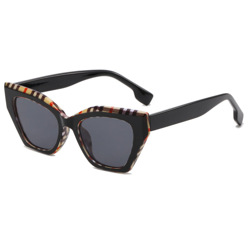 Women’s asymmetrical oversized sunglasses with trendy frame Bowlift