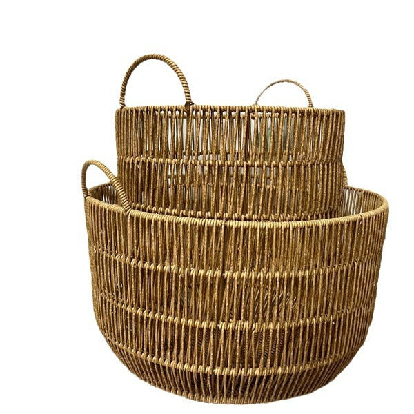 Contemporary Rectangular Woven Storage Bin Bowlift