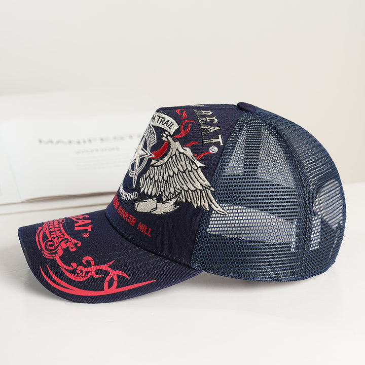 Unisex Trucker Cap with graphic design and breathable mesh Bowlift