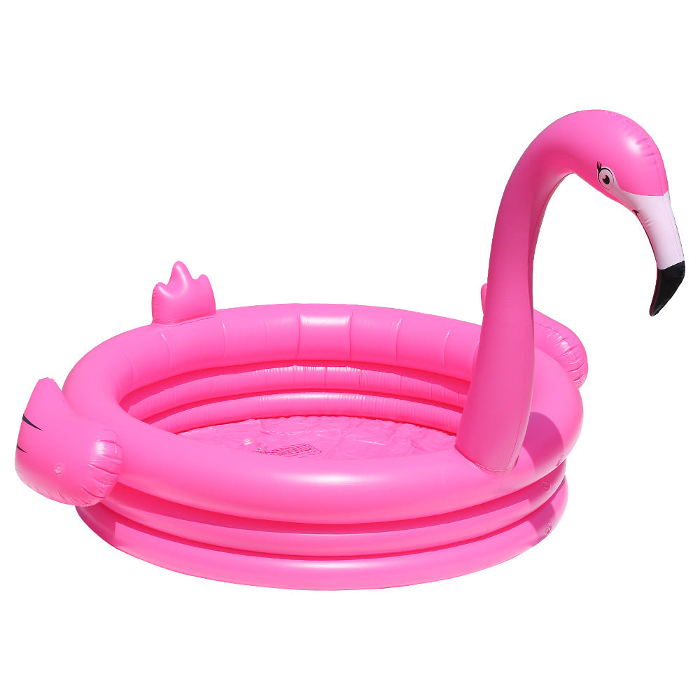 Ladies Inflatable Flamingo Swimming Pool Bowlift