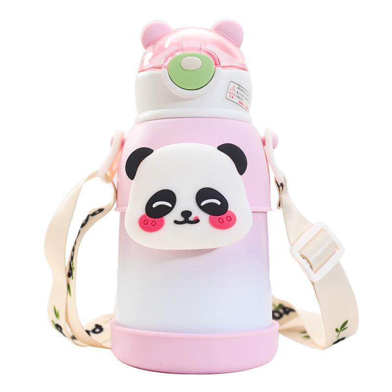 Ladies' drinking bottle with practical carrying strap and cute design Bowlift