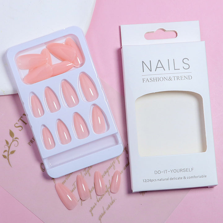 Natural Finish Press-On Nail Set Bowlift