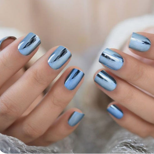 Premium Mirrored Finish Press-On Nails Bowlift