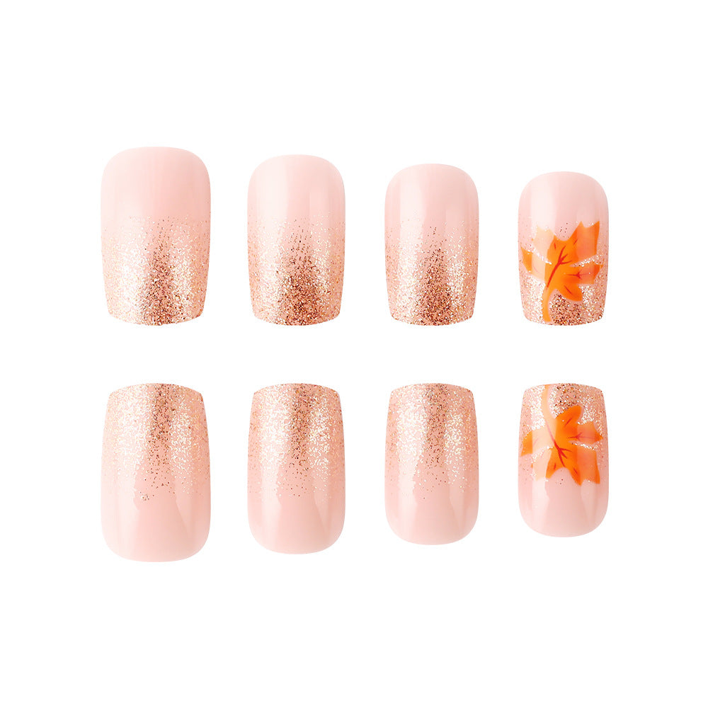 Autumn-Inspired Gel Nail Art Set Bowlift