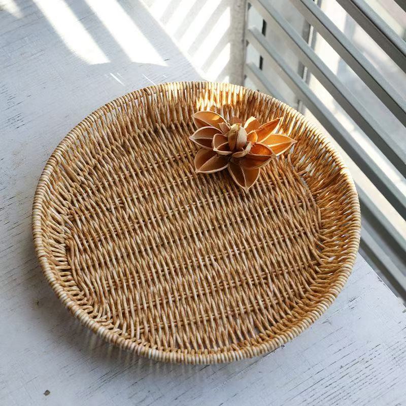 Handwoven Decorative Storage Tray Bowlift