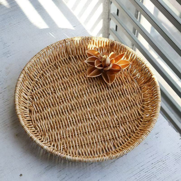 Handwoven Decorative Storage Tray Bowlift