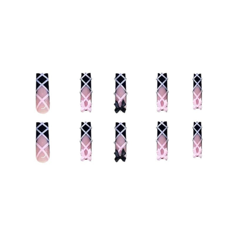 3D Decorative Press-On Nail Art Bowlift