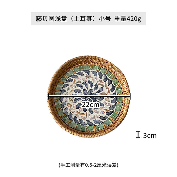 Women's Round Mosaic Serving Platter Bowlift