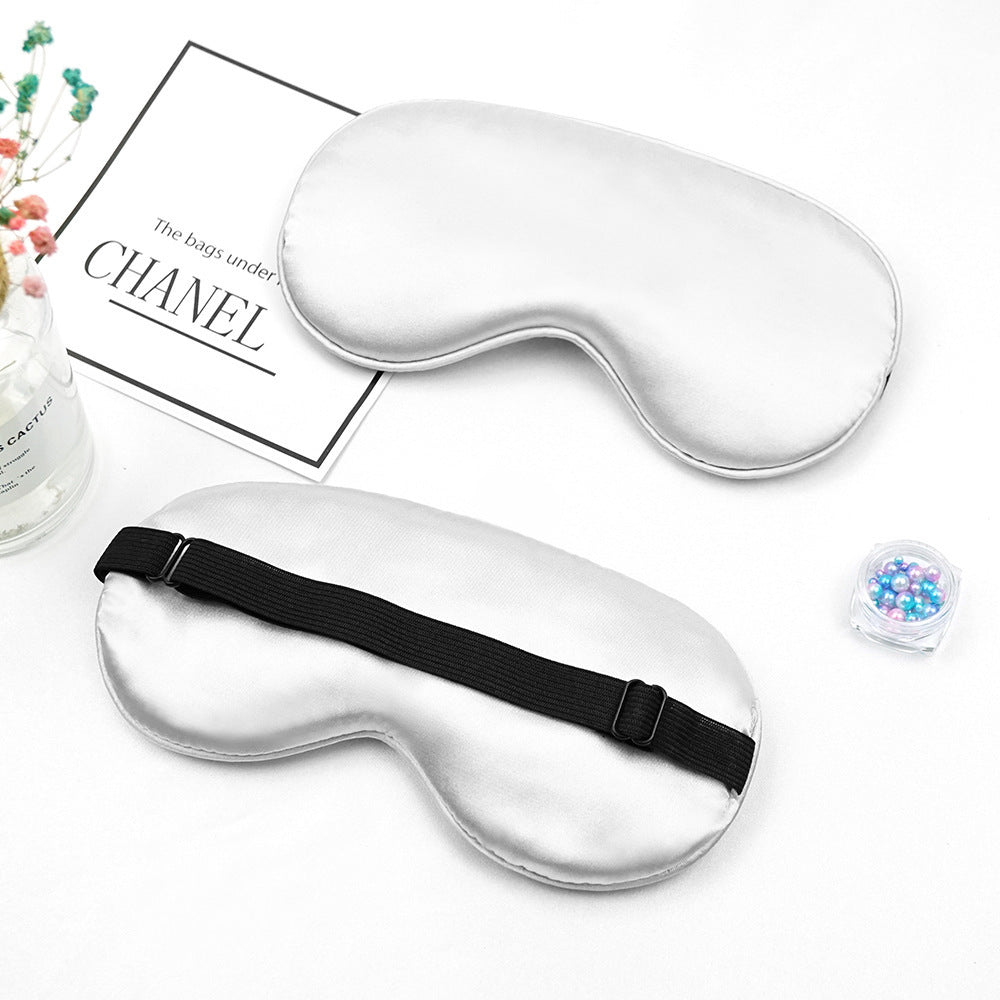 Unisex nan luxurious satin sleep mask with anatomical contour and adjustable elastic band Bowlift