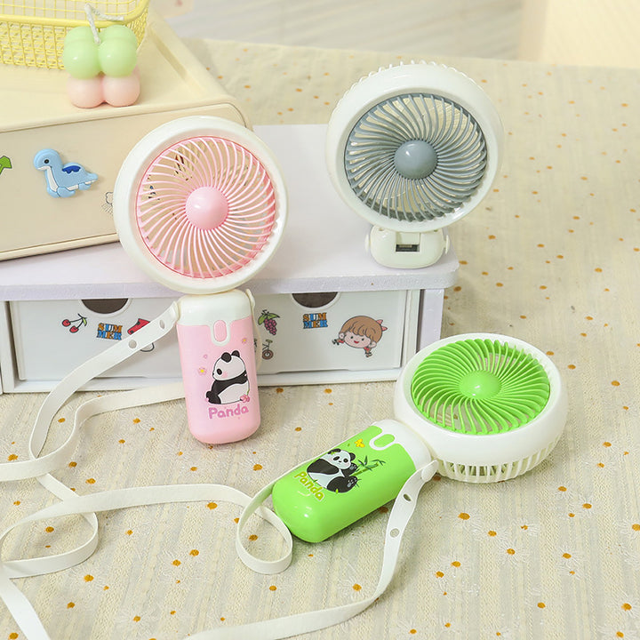 Women's Portable Mini Fan with Animal Patterns Bowlift
