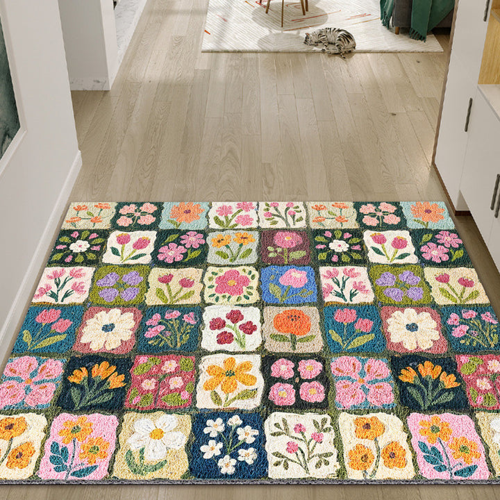 Floral Patchwork Area Rug Bowlift