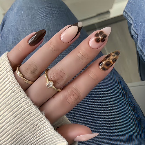 Elegant Stiletto Press-On Nail Art Set Bowlift