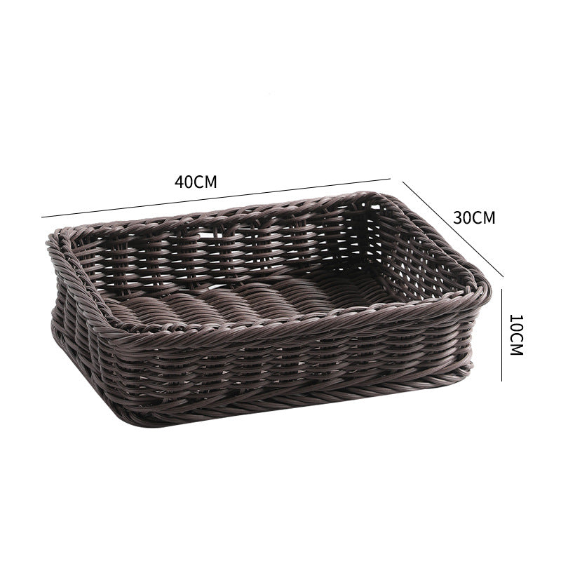 Rectangular Woven Serving Basket Bowlift