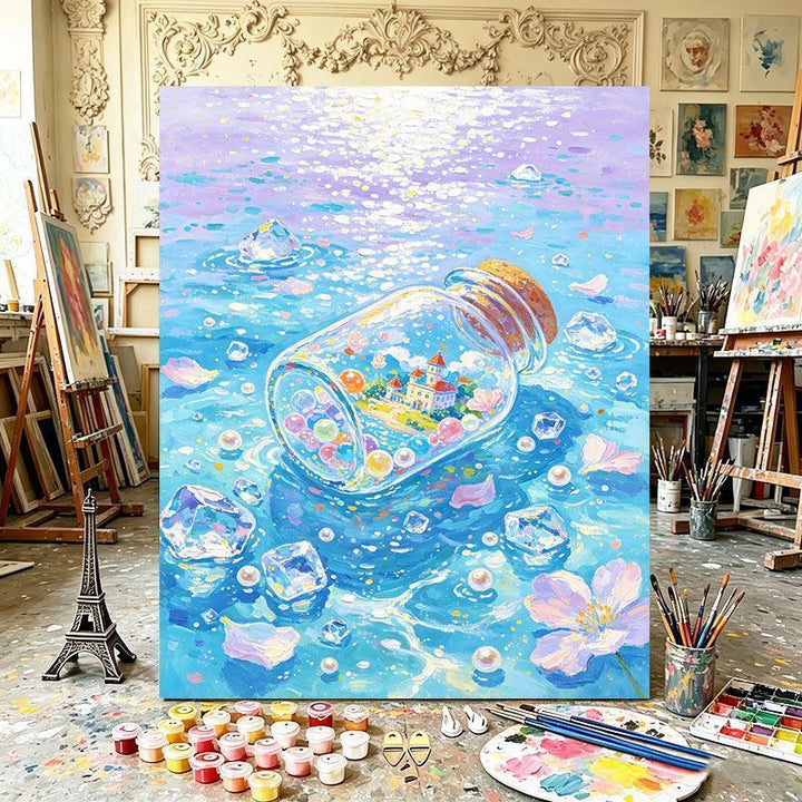 Magical Bottle Canvas Art Print Bowlift