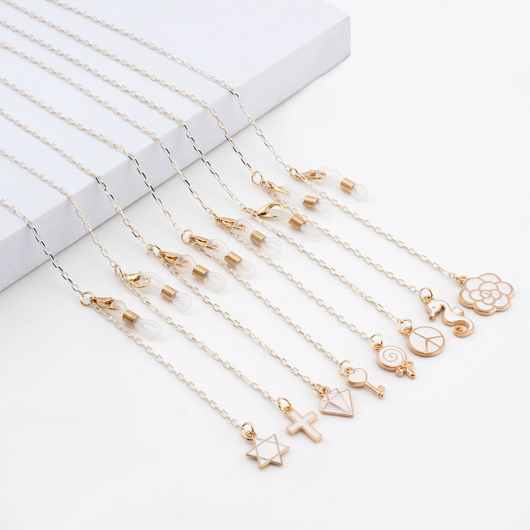 Elegant Geometric Eyewear Chain Bowlift