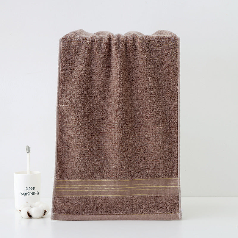 High-Quality Terry Bath Towel With Elegant Stripe Border Bowlift