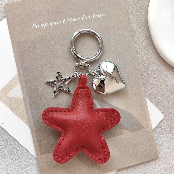 Keychain with star and heart design Bowlift