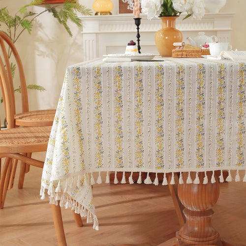 Floral Patterned Tablecloth