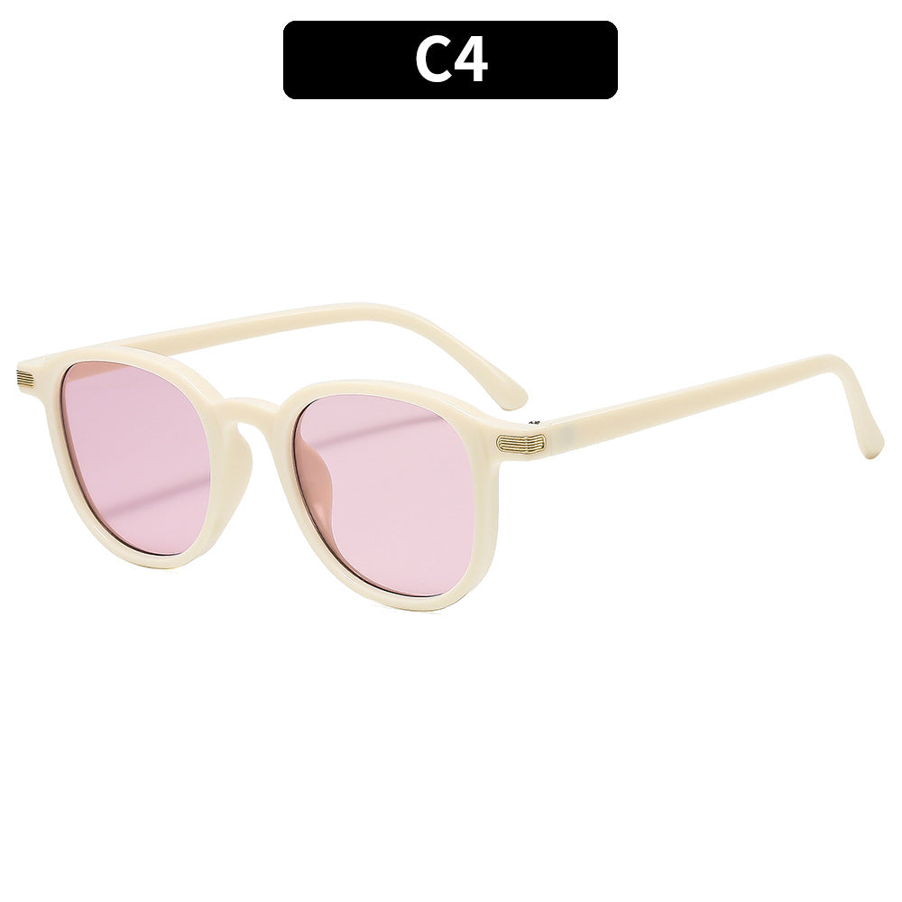 Retro Round Frame Sunglasses