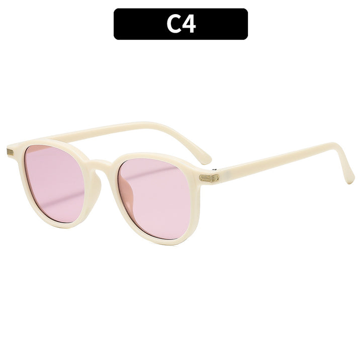 Retro Round Frame Sunglasses