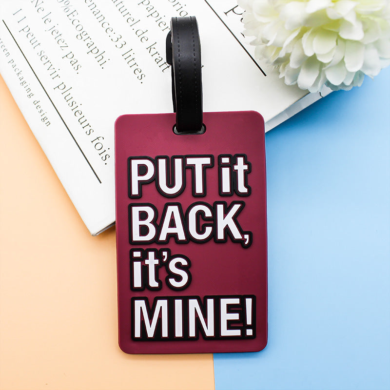 Unisex Fun Travel Identification Luggage Tag Bowlift
