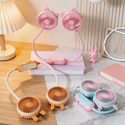Portable USB Neck Fan with Flexible Design Bowlift