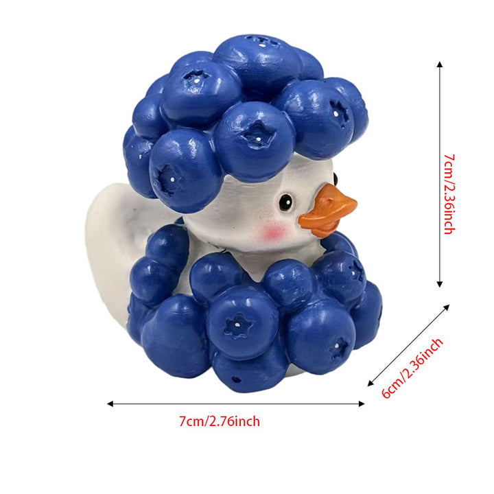 Decorative rubber duck with berry cocktail bowl Bowlift