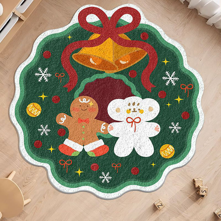 BowLift | Cashmere-like Christmas Round Carpet Shaped
