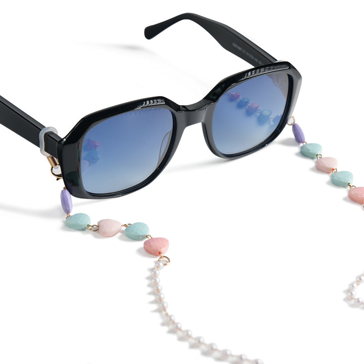 Heart-Shaped Beaded Eyewear Chain Bowlift