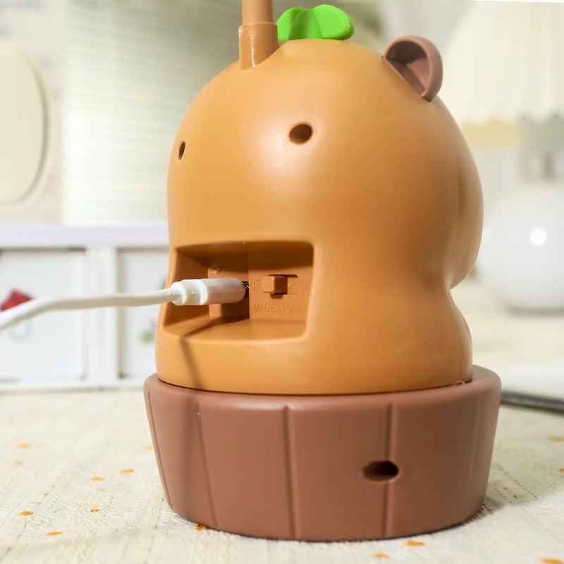 Ladies portable table fan with cute bear motif Bowlift