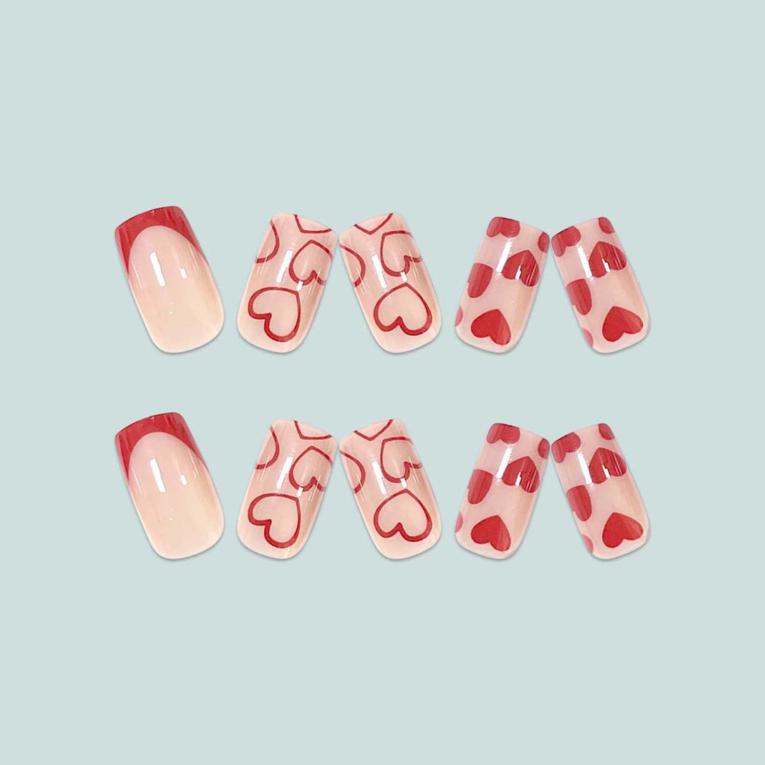 Artistic Nail Art with Heart Design Bowlift