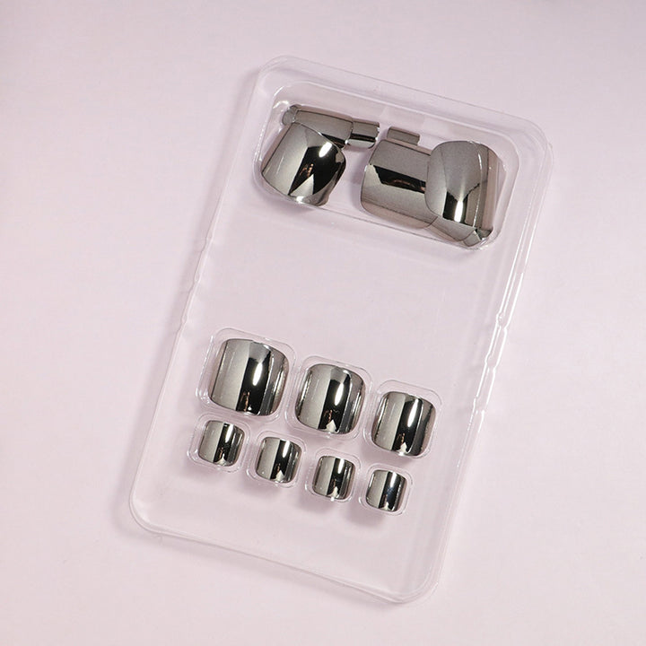 Premium Metallic Toe Nail Set Bowlift