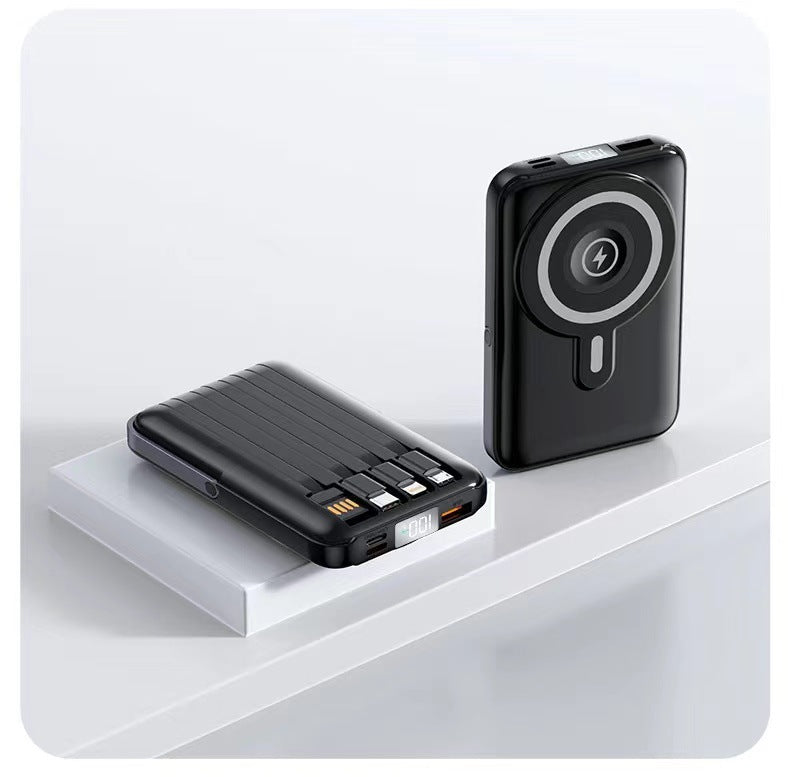 Portable power bank with intelligent fast charging feature and LED display Bowlift